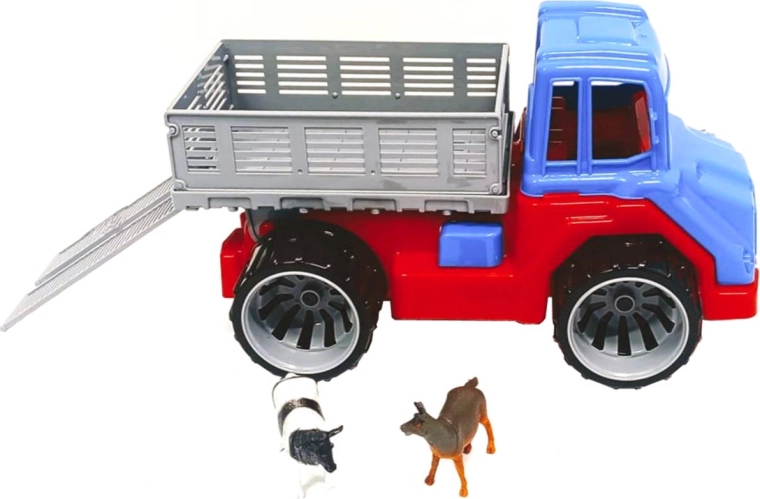 Camion agricolo a frizione con 2 animaletti - 1 pezzo