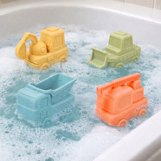Divertimento in vasca – i veicoli galleggiano e spruzzano