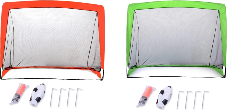 Porta da calcio pieghevole portatile SPORTO con accessori 120 × 90 cm