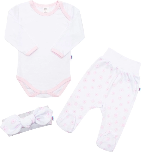 Completo per neonati in cotone New Baby Lili, 3 pezzi