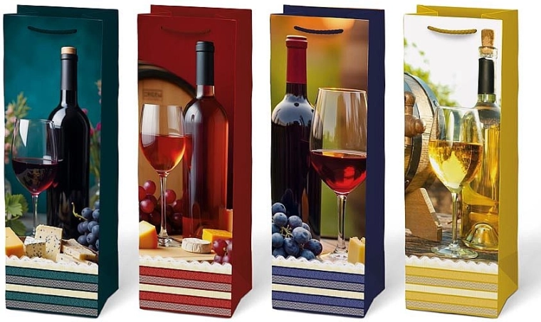 Motivi a tema vino con base solida per un trasporto sicuro