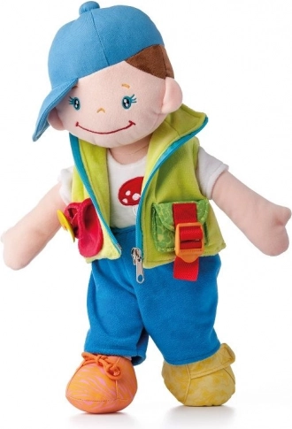 Bambola sensoriale con fibbie Krystian