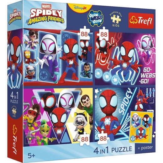 4 puzzle separati in un’unica confezione
