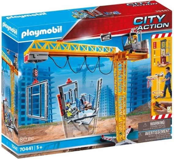 Playmobil City Action gru telecomandata con operai