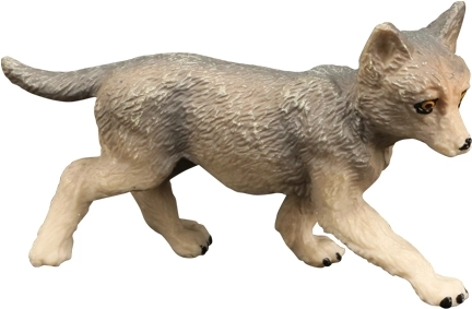 Figurina BALULU di cucciolo di lupo grigio