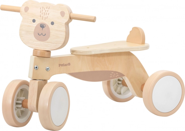 Balance bike in legno POLARB orsetto con ruote silenziose