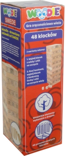 Swede Woodie gioco di abilità in legno a torre