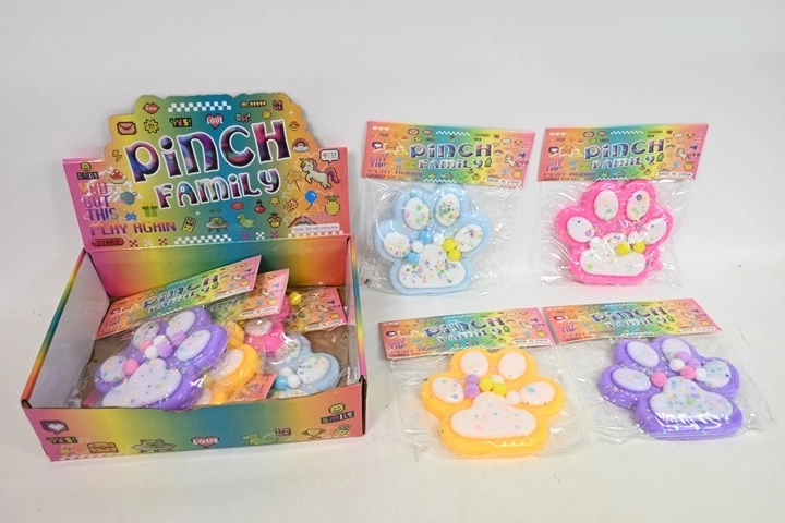 Gioco antistress da schiacciare a forma di zampa grande (espositore da 8 pz)