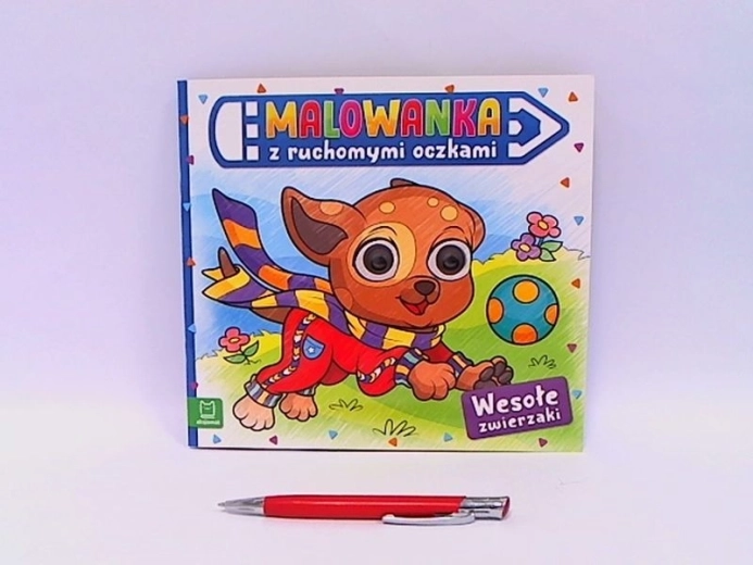 Album da colorare con occhietti mobili Animali allegri