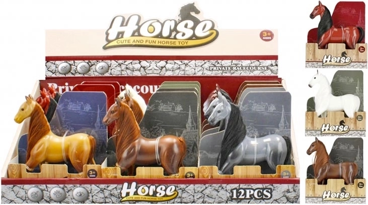 Cavallino di plastica con criniera - 1 pezzo