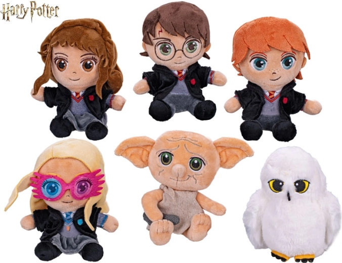 Pupazzo di peluche Harry Potter seduto 16 cm (assortimento 6 tipi)