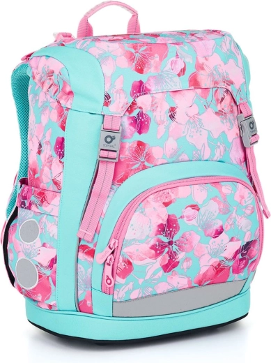 Cartella scolastica leggera Topgal Kira con motivo floreale