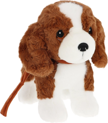 Keeleco cucciolo di peluche Cavapoo con guinzaglio 23 cm