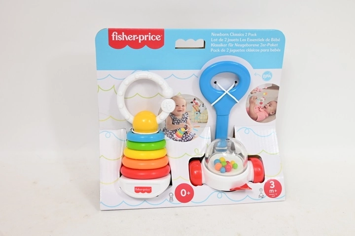 Fisher-Price set sonaglio e massaggiagengive 2 pz