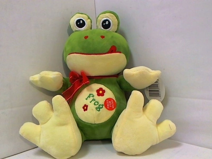 Rana di peluche con suono 25 cm