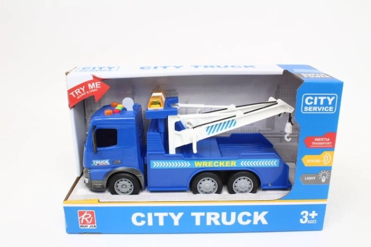Camion carro attrezzi con effetti luminosi e sonori in scatola