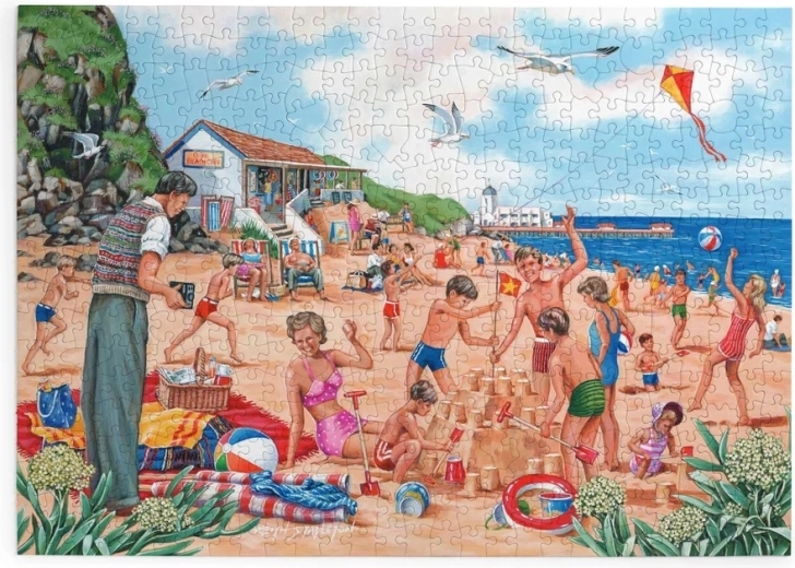 House of Puzzles Foto di famiglia al mare – puzzle con 500 pezzi extra grandi