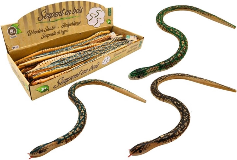 Serpente snodabile in legno 50 cm - 1 pezzo