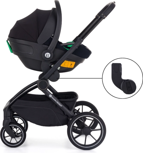 Set da viaggio 3in1 con seggiolino auto e adattatori