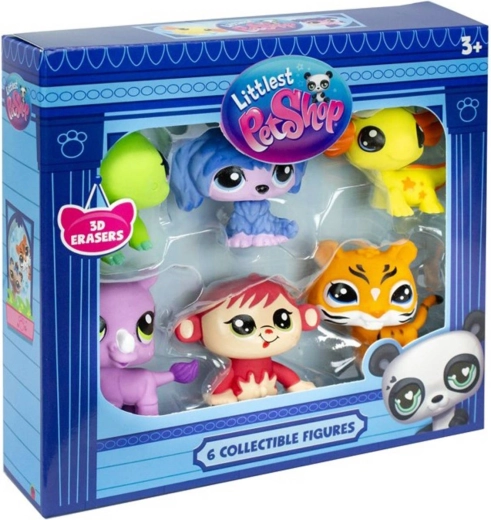 Set di 6 gomme da cancellare nella confezione