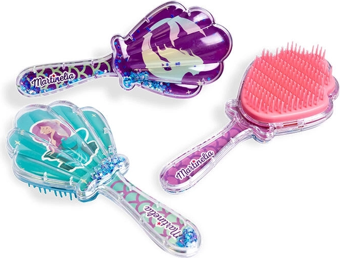 Spazzola per capelli per bambini mermaid shell
