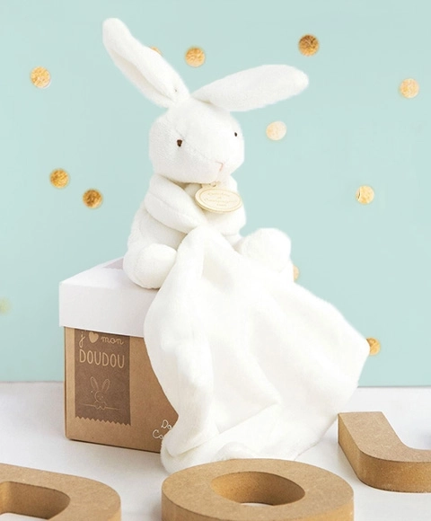 Set regalo Doudou - coniglietto con copertina 10 cm