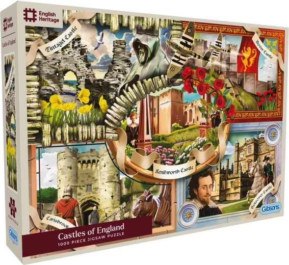Puzzle Gibsons English Heritage: castelli d’Inghilterra 1000 pezzi