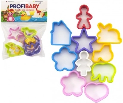 Profibaby formine colorate in plastica per bambini, set da 12 pz