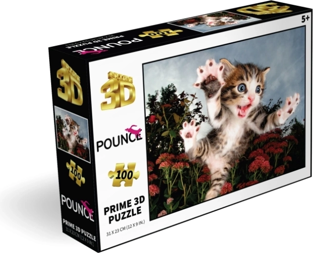 Dolce motivo del gattino che salta