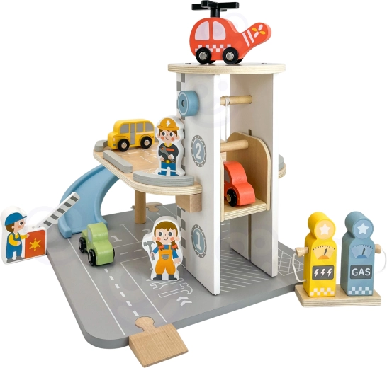 Garage multipiano con eliporto