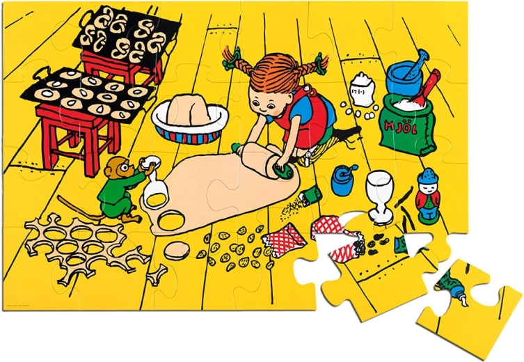 Puzzle da pavimento Pippi Calzelunghe 24 pezzi
