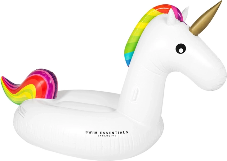 Swim Essentials unicorno gonfiabile 180 × 80 cm
