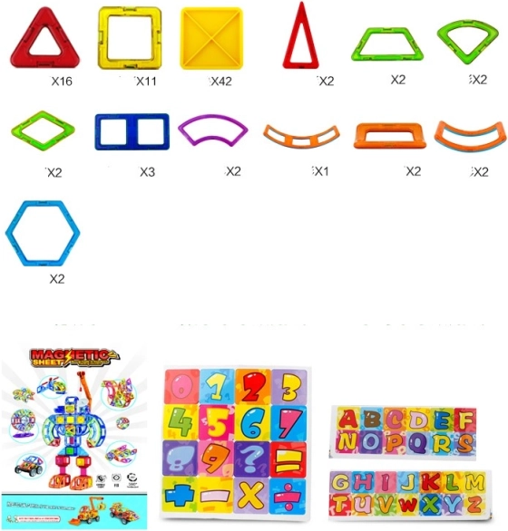 Costruzioni magnetiche per sviluppo della fantasia e motricità
