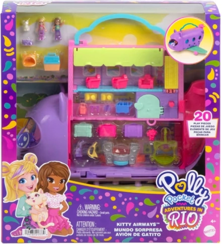 Polly Pocket Aereo delle Avventure Feline