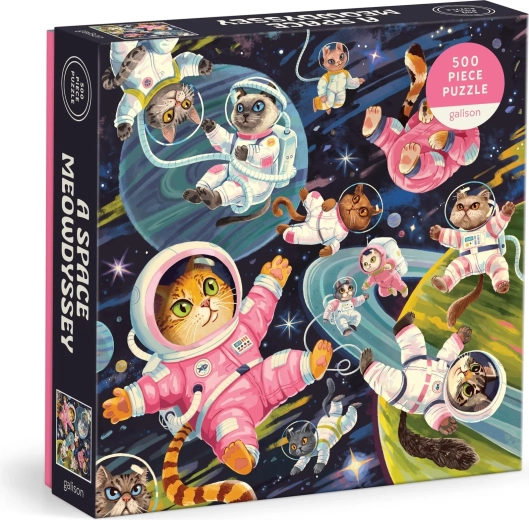 Puzzle quadrato Odissea felina nello spazio 500 pezzi GALISON
