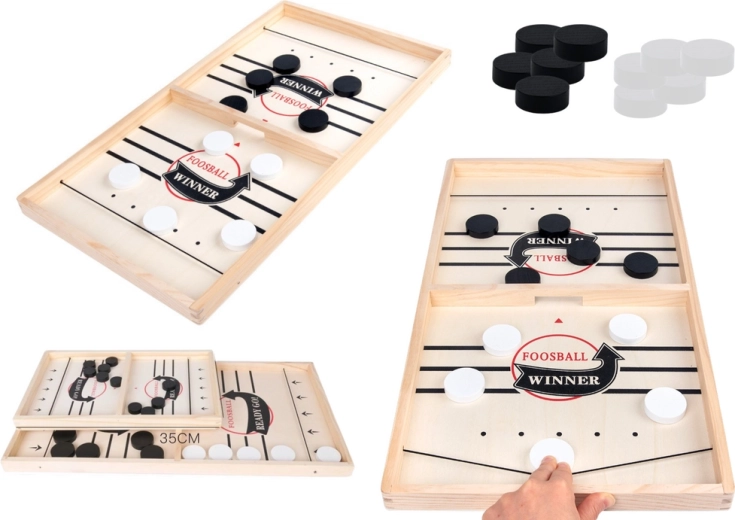 Gioco di hockey da tavolo veloce in legno 36 cm