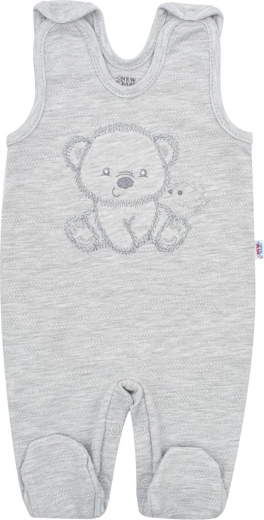 Morbida salopette con piedini