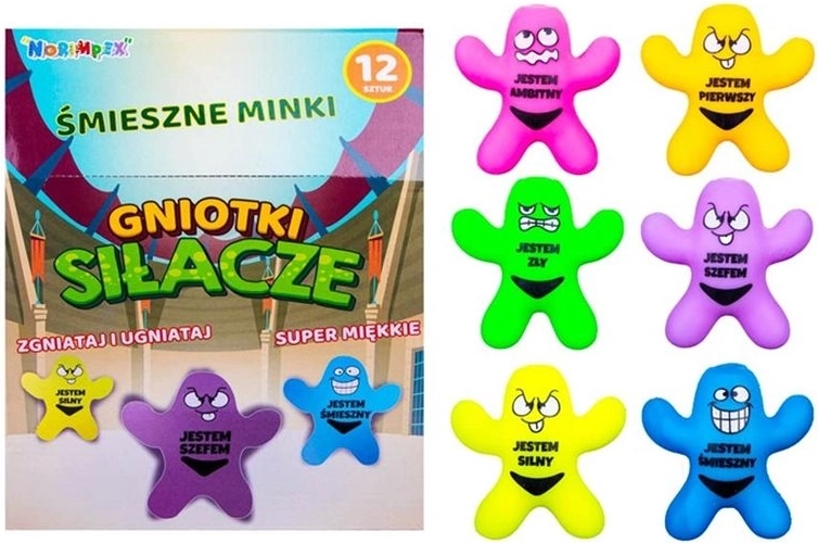 Gioco antistress da schiacciare “forzuto” con scritta