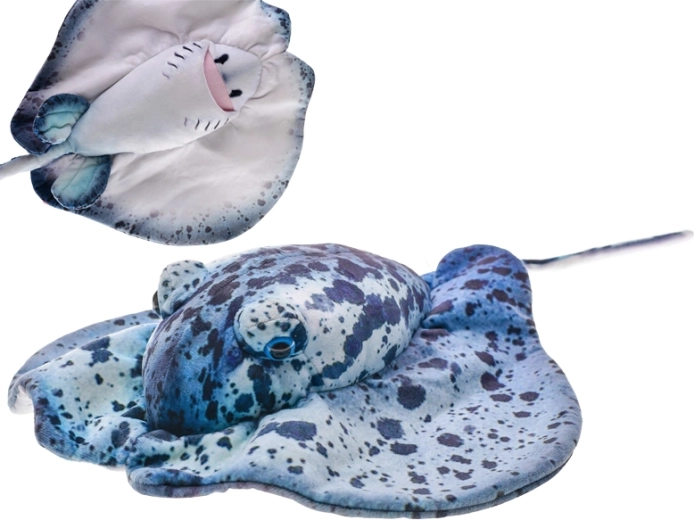 Razza di peluche 55 cm blu