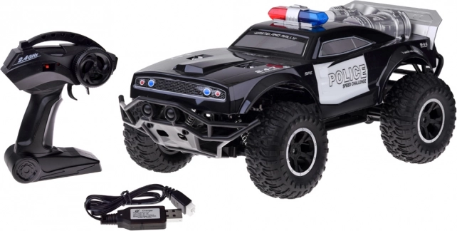 Monster truck della polizia telecomandato