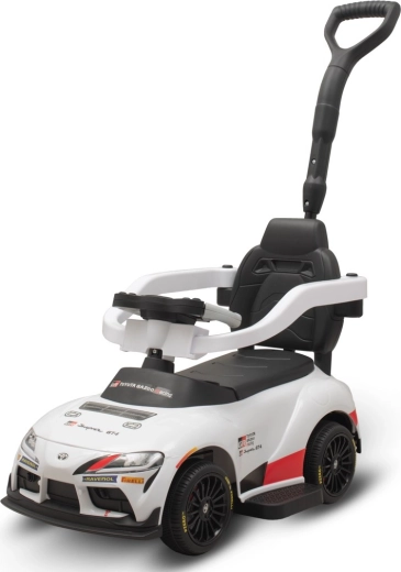 Primipassi per bambini con asta guida Toyota GR Supra GT4 Baby Mix bianchi
