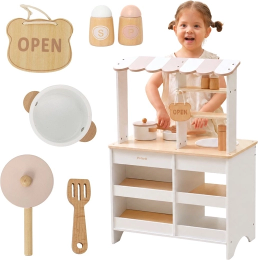 Cucina e negozio in legno 2 in 1 VIGA PolarB