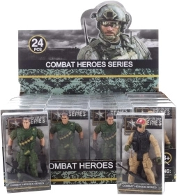 Action figure soldato con arma 9 cm