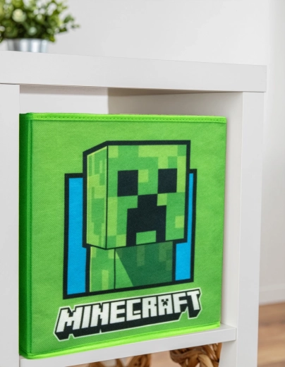 Box portaoggetti Minecraft a forma di blocco Grass