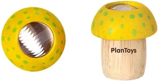 Caleidoscopio a forma di funghetto giallo PlanToys