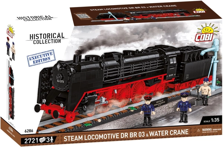 Locomotiva a vapore Cobi DR BR 03 con gru per l'acqua Executive Edition 1:35