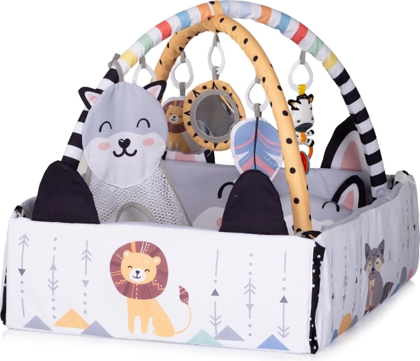 2in1: tappetino gioco e box con palline