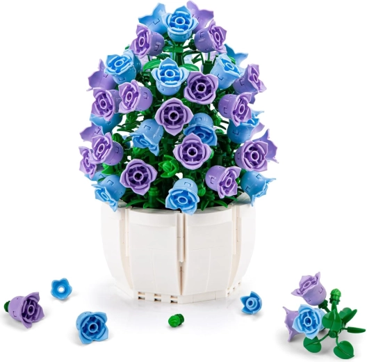 Kit di costruzione di giacinto viola in vaso, 570 pezzi