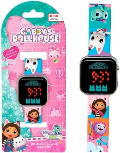 Orologio LED per bambini GABIN LA CASA DEL GATTINO