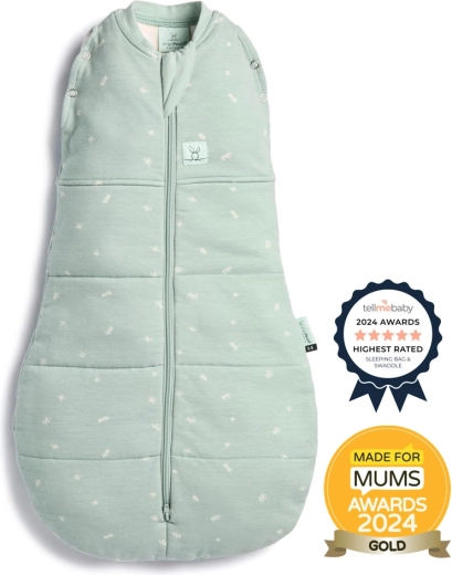 ErgoPouch fascia per neonati e sacco nanna 2in1 Cocoon Sage 2,5 TOG (3–6 mesi)